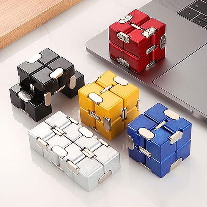Infinity Cube K1055 (Gold) Infinity Cube, 5 Colors, Stress &