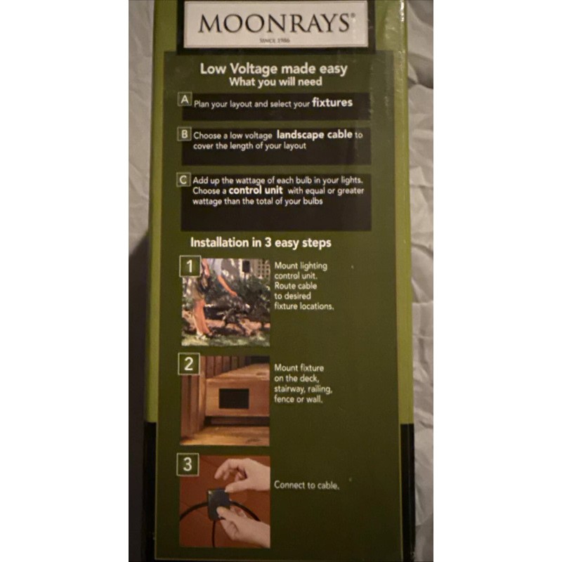 Moonrays 5 - Moonrays Low Voltage Metal Deck Lights Black