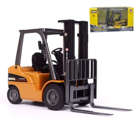 Gemini&Genius Forklift Truck Toys 1-50 Scale Diecast Engineering Vehicle Construction Fork Truck Alloy Models Warehouse Vehicle Toys for Kids and Decoration for House