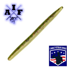 all in fishing 15ct 5" or 4" Watermelon Red / Red Pearl Gary Yamamoto Senko Style Worm - 5 inch