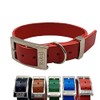 BUB'S Cowhide Leather Dog Collar Origin Europe, Oiled and Soft,