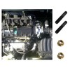 16Pcs High Strength Stud Bolt Pin Screw Exhaust Manifold Nuts