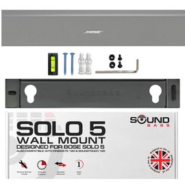 Sound Bass Solo 5 Wall Mount Bracket for Bose Solo 5 Sound Bar, Complete Kit with All Mounting Hardware, Compatible with Series II Soundbar, Designed in The UK by Soundbass