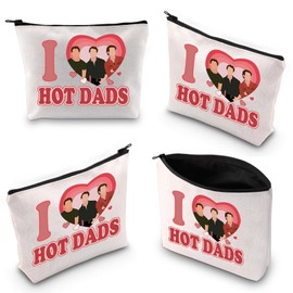 J-Brother Makeup Bag Boy Band Gift J-Brother Fans Gift I Love Hot Dads Music Album Cosmetic Bag (Love HOT DADS 2uk)