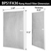 BPS1FA36 Aluminum Range Hood Filter 17-1/4"X 11-3/4"X 3/8" for Broan
