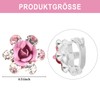 KEUKORZ Rosafarbene Rosa kleine Blumen-Diamant-Haarspangenklammern - 20 Stück Schöne Mini-Rosafarbene