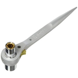 SUPERTOOL SRF1A Aluminum 4 Size Ratchet Wrench, Inner 0.4, 0.5 inches (10, 13 mm), Outer 0.55, 0.7 inches (14, 17 mm), Lightweight