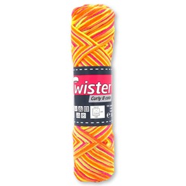 Frida's Wollhaus Twister 50 g Curly 8-Colour Knitting Crochet Wool Yarn Cotton 14 Colours (108 | Neon)