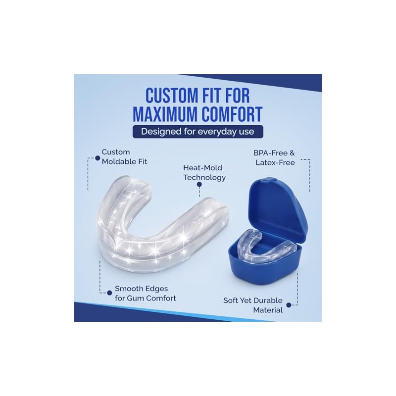 Mouth Guard for Teeth Grinding – Custom Moldable Mouthguard for