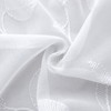 BGment White Sheer Curtains 84 Inches Long 2 Panels -