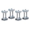 CNNELL 4Pcs Strut Shocks Coil Spring Compressor 2-Way Adjustable Lift