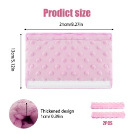2 Packs Strap Cushion for Arm Sling, Shoulder Brace Carry Strap Pillow Arm Elbow Wrist Injury Support Strap Pad Padding Pillow for Women Men and Kids (Pink)
