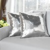 Silver Cushion Covers - 2pcs Silver Sequin Cushion, Disco Ball