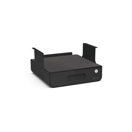 Locking Under Desk Drawer with Shelf (Black) by UPLIFT Desk