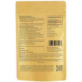 Tulsi Leaves Powder 8 Ounce or 1/2 lb (Pack of 1) | Natural Tulsi Powder | Non-GMO | Kosher | Holy Basil | No Added Preservative. | By Carmel Organics