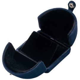 POKOFO Velvet Pendant Necklace Gift Box Storage Case (Blue)