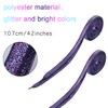WILLBOND 16 Pairs Glitter Colored Shoelaces 42 Inch Shoe Laces