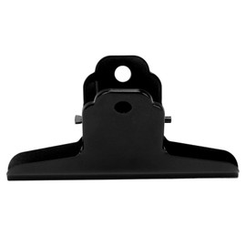 Tnfeeon Metal Binder Clip, Large Size Bulldog Clips Hinge Clips File Paper Money Binder Clamps for Photos Maps Drawings(black)