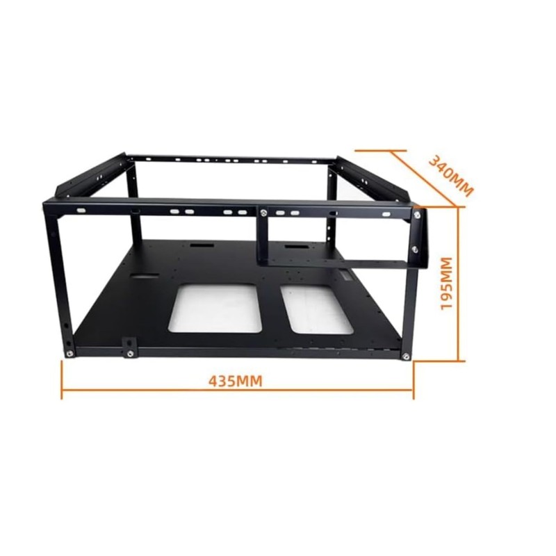 Yeiwenl DIY Computer Case PC Frame Desktop Chassis Stackable Rack