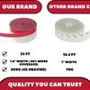 Brandzini Clear Weather Stripping Tape, Door Draft Seal Silicone Strip.