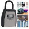 Key Lock Box Hanging Portable Resettable Password 4‑Digit Combination Lockbox