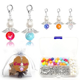 VOPIWOZ Guardian Angel Pendant, 400 Guardian Angel Keyring Craft Set, Guest Gifts, Wedding Angel Pendant, DIY Christmas Decoration Crafts, Christmas Gifts for Christening, Birthday
