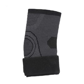 肘サポーター グレー×ブラック M ひじ 腱鞘炎 エルボーバンド スポーツ テニス バレーボール ゴルフ 野球 卓球 バスケ