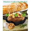 Pinra Pre-Seasoned Cast Iron Dutch Oven Pot, Potato Garlic Roaster