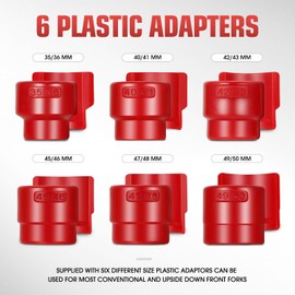 DNA MOTORING 14pcs Motorcycle Fork Seal Driver Set, Universal Fork Seal Driver Tool Kit on 35mm - 50mm, 35mm 36mm 40mm 41mm 42mm 43mm 45mm 46mm 47mm 48mm 49mm 50mm, TOOLS-00772
