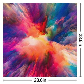 FZDXZJJ Fashion Square Scarf British Lightweight Sunscreen Scarves Muffler Hair Wrap Headscarf Neckerchief for Women Men (Galaxy)