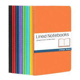Gwybkq A5 Lined Notebooks Bulk Journals for Kids Writing 16 Packs(5.5x8.3) College Ruled,Colored Notebooks for College Students Teen School Office Supplies Note Taking