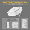 YUNLEX 2 Pack Plug in Night Light with Motion Sensor