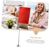 SEWACC Metal Desktop Flagpole Sturdy Flag Base Stand for Home
