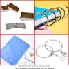 Coideal Large Metal Brushed Nickel Circular Shower Curtain Rings/Loose Leaf