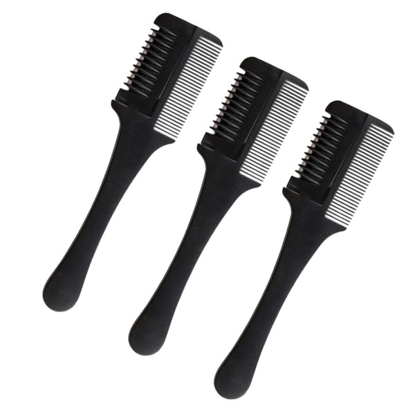 Baluue 3pcs Hair Cutting Combs Set Dual-sided Hair Trimmers for