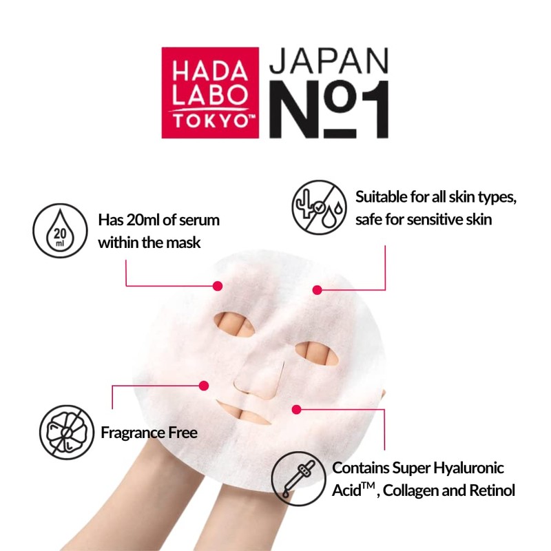 Hada Labo Tokyo Red Anti-Ageing Sheet Mask in Sachet