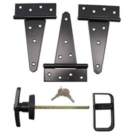 Shed Windows and More Single Door Hardware Kit (6" Hinge), T Handle and Screws
