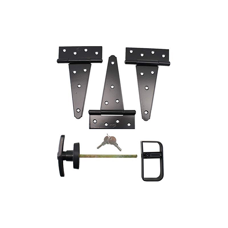 Shed Windows and More Single Door Hardware Kit (6" Hinge),