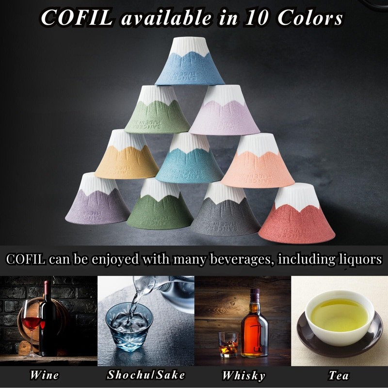 Ceramic Reusable Coffee Filter Dripper Paperless Sustinable Mt. Fuji Made