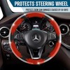 Zone Tech Car Steering Wheel Bling 12V Heated Cover -