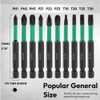 Saipor 10pcs 70mm Phillips PoziDriv Torx Screwdriver Bit Set, Magnetic