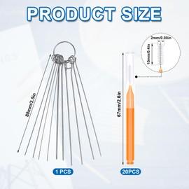 XIHIRCD 30 Uds Herramientas de Limpieza de Cabezal de Ducha, Cepillo de Limpieza Cabezal de Ducha Cepillo para Orificios para Baño Orificio Pequeño Espacio Boquilla Ranura para Ventana