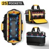WINHUNT Tool Bag, Multi-Pocket Storage with Shoulder Strap, Black and