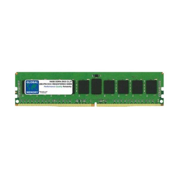 Global Memory 16GB DDR4 2933MHz PC4-23400 288-PIN ECC Registered DIMM