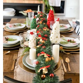 Christmas Garland, 40 Foot Artificial Pine Garland Holiday Decor for Outdoor or Indoor Home Garden Artificial Green Greenery Garland, or Fireplaces Holiday Party Decorations