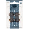 My Style Small 1.5 cm Nylon Hair Claw Clip Brown