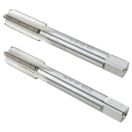 GoaMotors Right & Left 9/16-20 Hand Thread Tap HSS Set, 9/16'' - 20 TPI For Bike Crank Repair, 9/16 x 20 UN HSS Straight Fluted Machine Tap RH LH