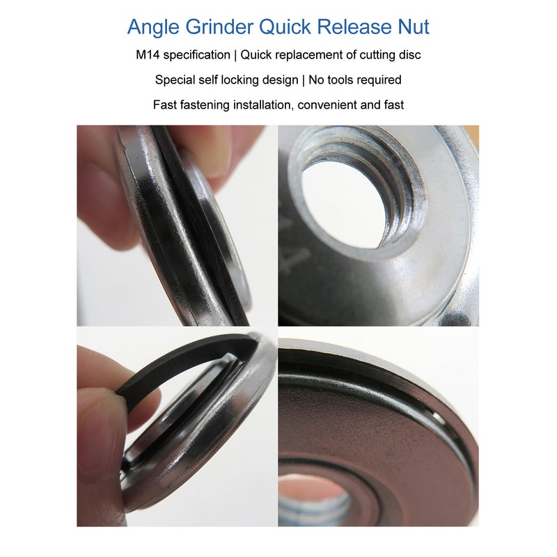 M14 Angle Grinder Locking Nut 40Cr High Strength Quick Fastening
