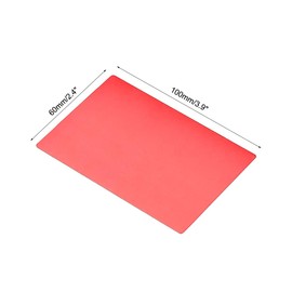 uxcell Blank Metal Card 100x60x0.6mm Anodized Aluminum Plate for DIY Laser Printing Engraving Red 10 Pcs