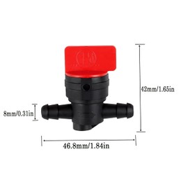 2 Pack 698183 494768 1/4" Fuel Shut Off Valve with clamp Compatible with Murray Toro Lawn Tractor 493960 AM107340 AM36141